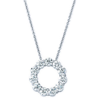 Circle Diamond Necklace