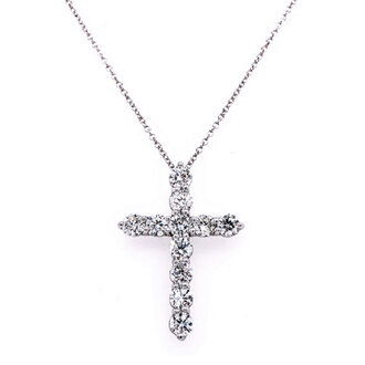 Diamond Cross Pendant Necklace