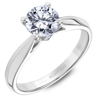 Solitaire Engagement Ring With Surprise Diamond