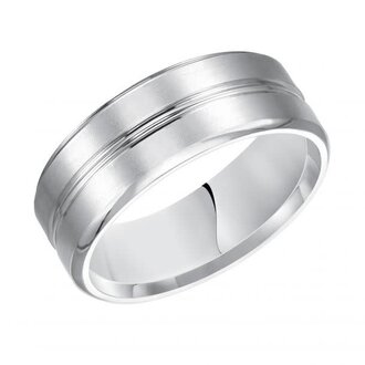 Beveled Edge Wedding Band