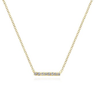 Diamond Bar Necklace