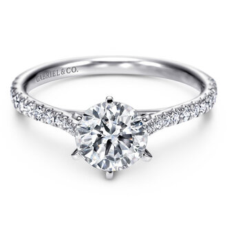 Round Engagement Ring