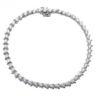 3-Prong Diamond Tennis Bracelet
