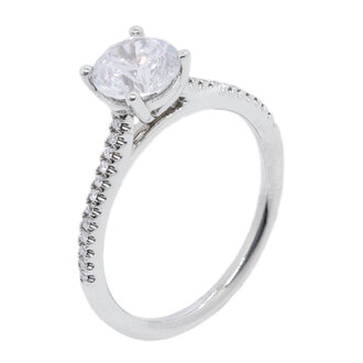 Diamond Cathedral Engagement Ring