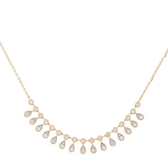 Dangle Drop Diamond Necklace