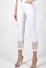 Frank Lyman Frank Lyman - White cut out Detail Jeans