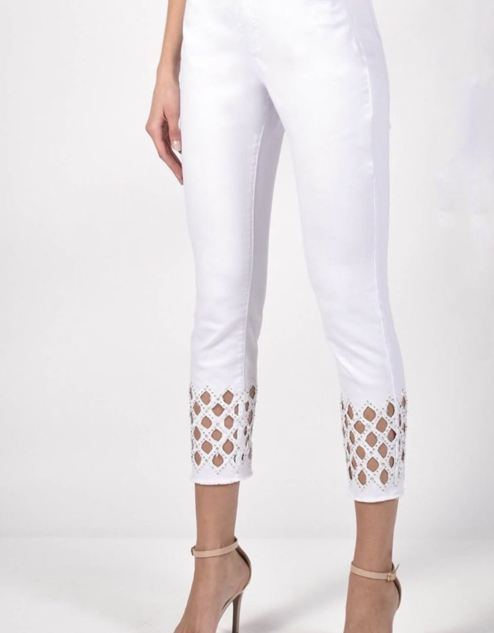 Frank Lyman Frank Lyman - White cut out Detail Jeans