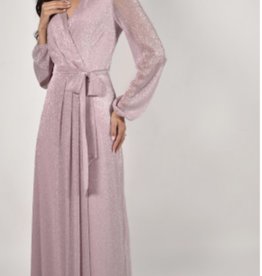 Frank Lyman Pale Lavender/Blush Full Length Dress