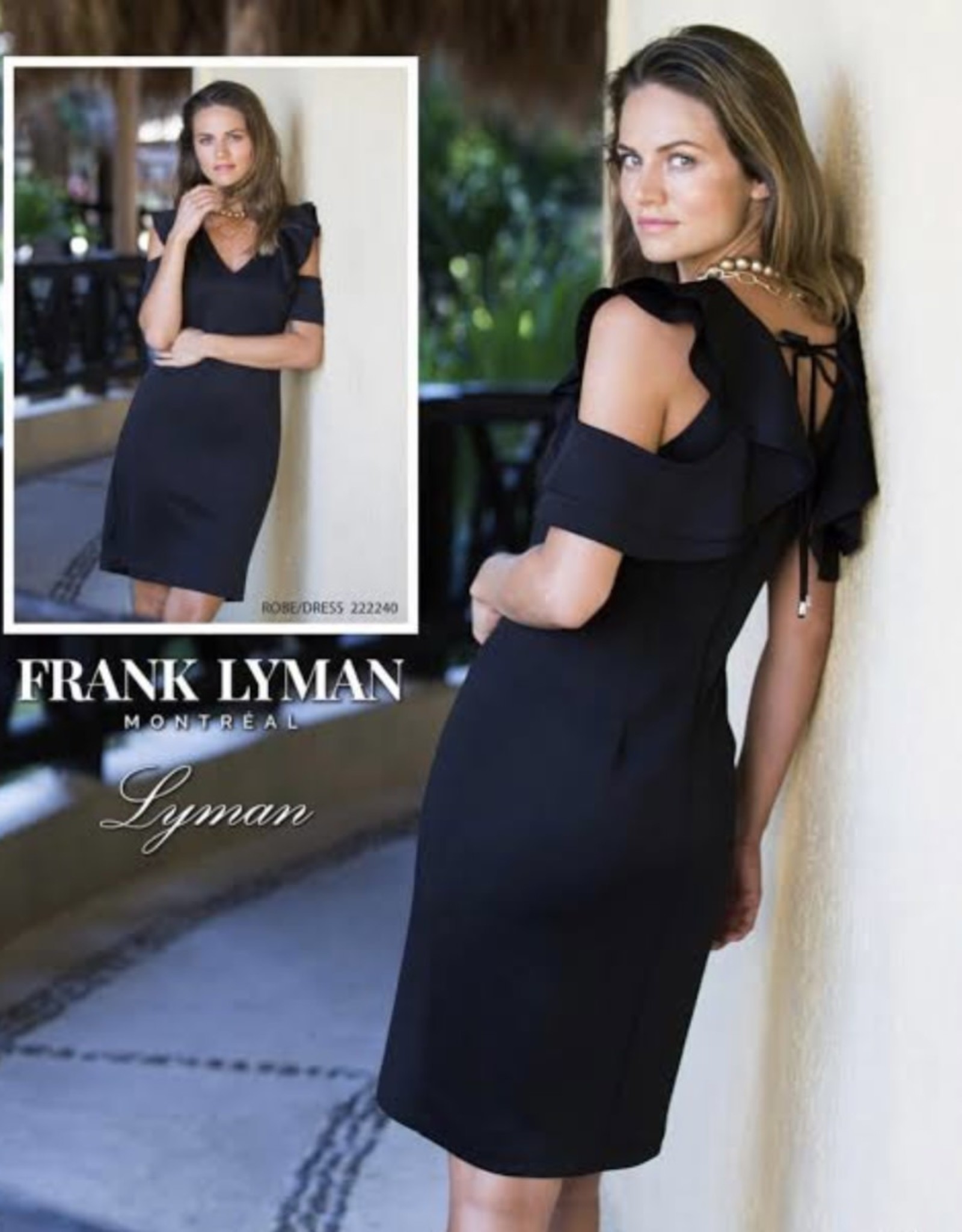 Frank Lyman Frank Lyman Cold Shoulder Sleeve Dress 222240