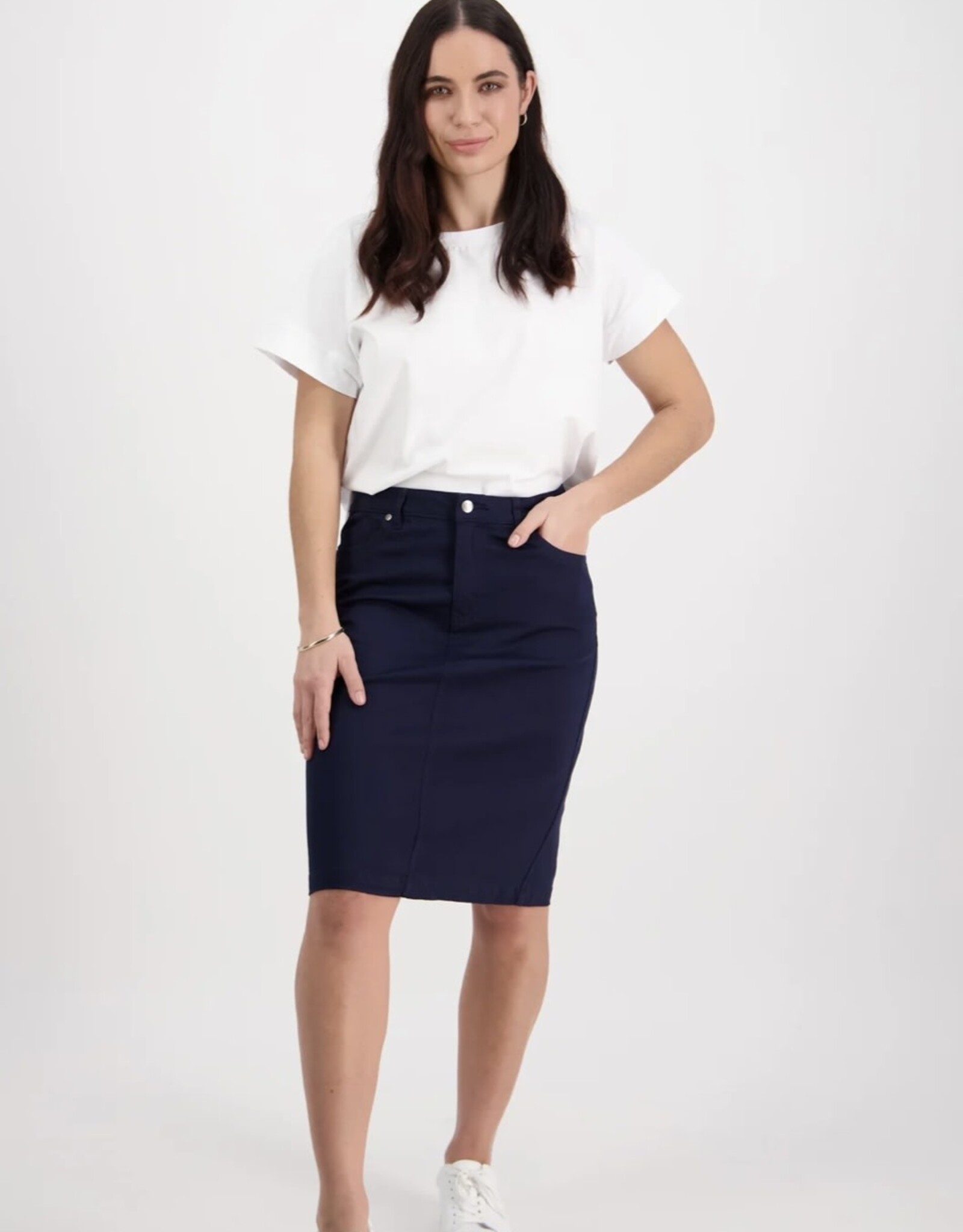 Vassalli Lightweight Skirt - Onyx Poppy Boutique