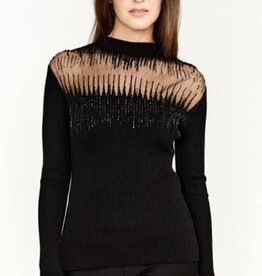 Frank Lyman Mesh Knit Top