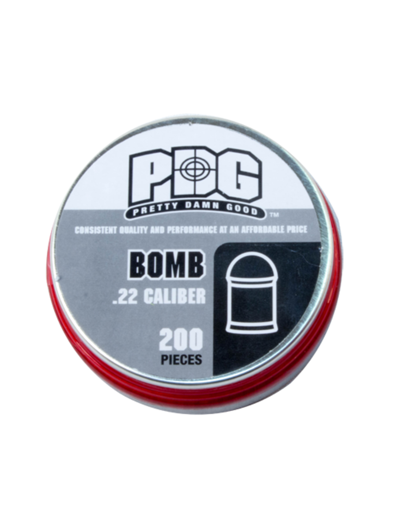 PDG PDG Bomb Lead Domed Airgun Slugs .22 Caliber (5.5mm) 26 Grains - 200 Rounds