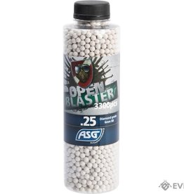 ASG 6mm .25 Grams 3.86 Gr 3300 Rd Open Blaster Bio-Degradable Airsoft BBs