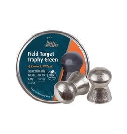 H&N Sport .177 Cal 5.71 Gr 300 Rd Field Target Trophy Green Lead-Free Domed Pellets