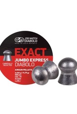 JSB JSB Exact Jumbo Express Diabolo Lead Domed Airgun Pellets .22 Caliber (5.5mm) 14.35 Grains - 500 Rounds