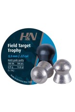 H&N Sport H&N Field Target Trophy Lead Domed Airgun Pellets .22 Caliber (5.5mm) 14.66 Grains - 500 Rounds