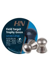 H&N Sport .22 Cal | 9.57 Gr | 200 Rd | Field Target Trophy Green Domed Lead-Free Pellets by H&N