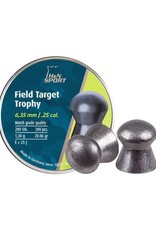 H&N Sport H&N Field Target Trophy Lead Domed Airgun Pellets .25 Caliber (6.35mm) 20.06 Grains - 200 Rounds