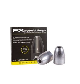 FX Airguns .25 Cal 26 Gr 100 Rd Hybrid Lead Hollow Point Slugs