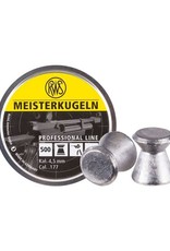 RWS RWS Meisterkugeln Professional Line Lead Wadcutter Airgun Pellets .177 Caliber (4.5mm) 8.2 Grains - 500 Rounds