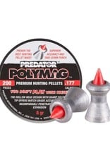 Predator Predator Polymag Long (.358"/9.10 mm Length) Lead Pointed Airgun Pellets .177 Caliber (4.5mm) 8 Grains - 200 Rounds