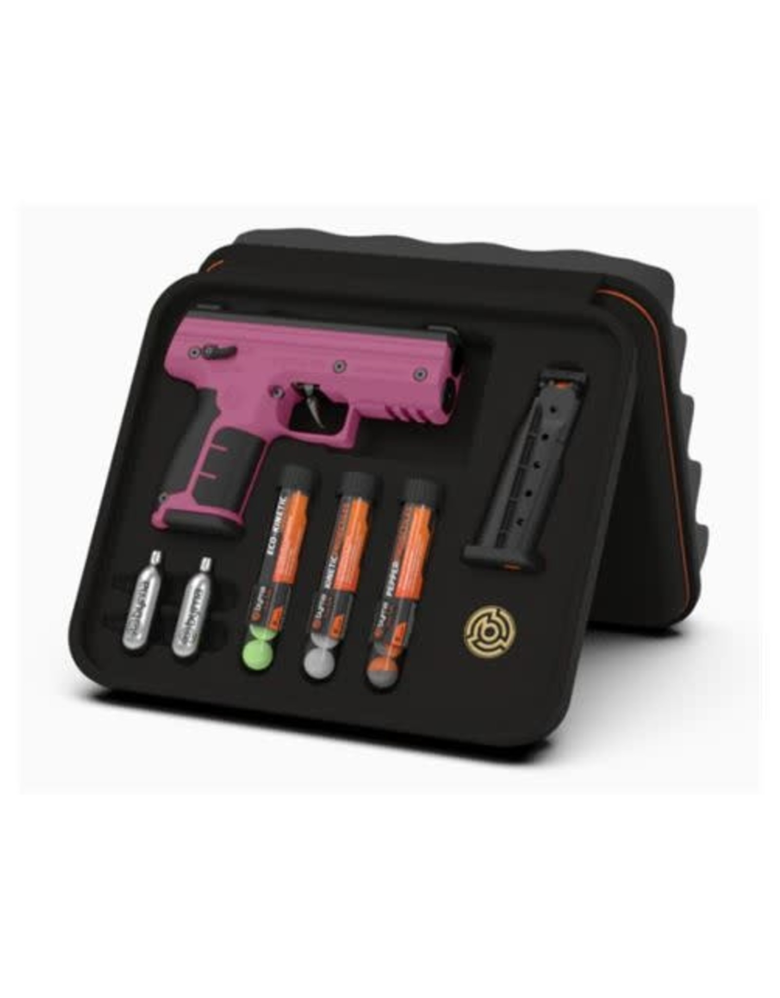 Byrna .68 Cal 5 Rd Byrna SD Pepper Ball Kits in multiple Colors ( Pink , Orange , Black , Grey , Tan )