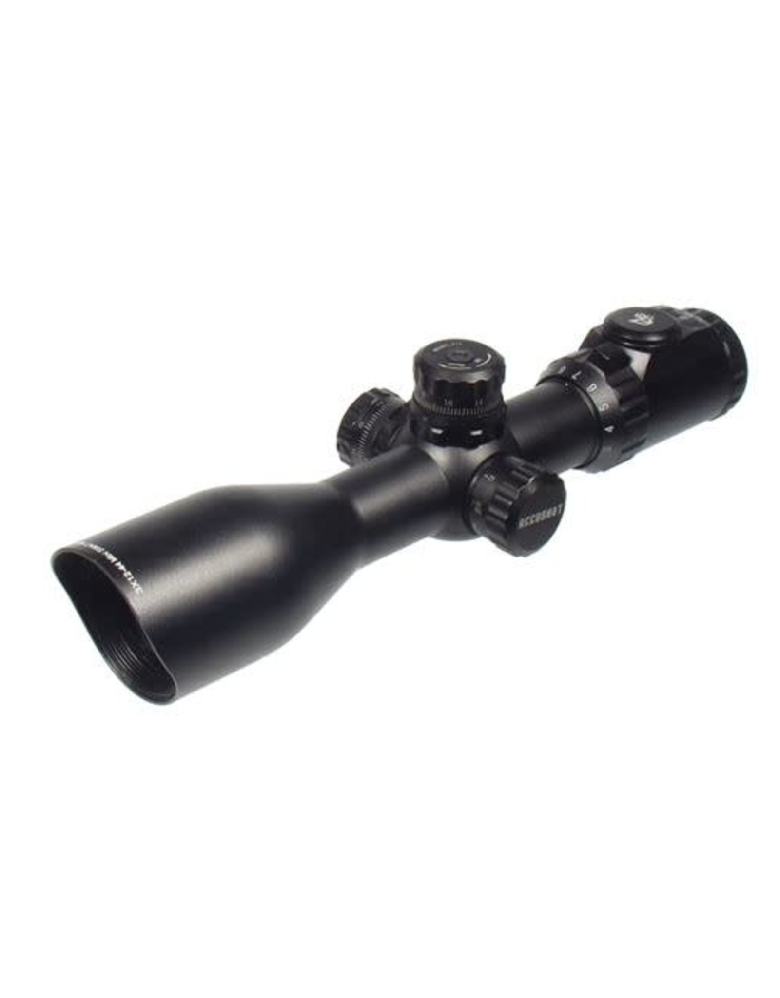 UTG - Leapers Accushot Compact Scope with Medium Profile Picatinny Rings by UTG 3-12x44 1/4 MOA AO 30mm Tube