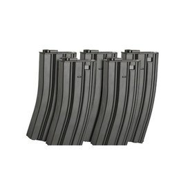 Matrix Airsoft BB Matrix Metal Hi-Cap Magazines for M4/M16 Series AEG Rifles - 300 Rounds (5 pack)