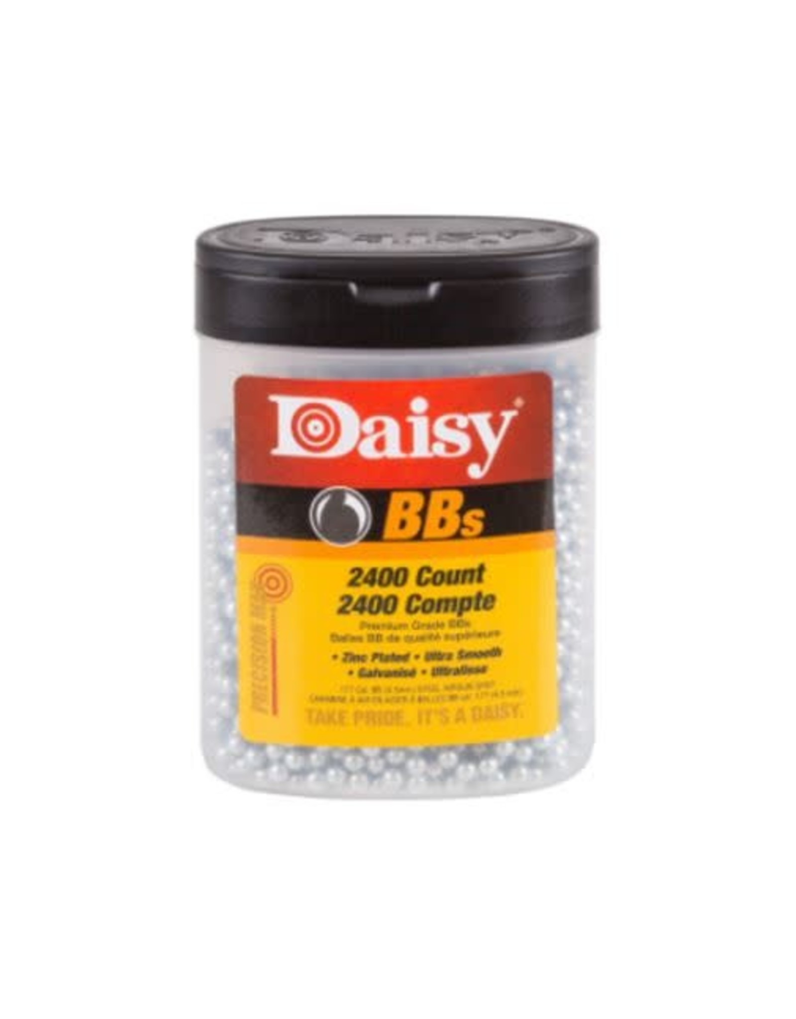 Daisy Daisy Zinc Plated Premium Grade BBs .177 Caliber 5.1 Grains - 2,400 Rounds