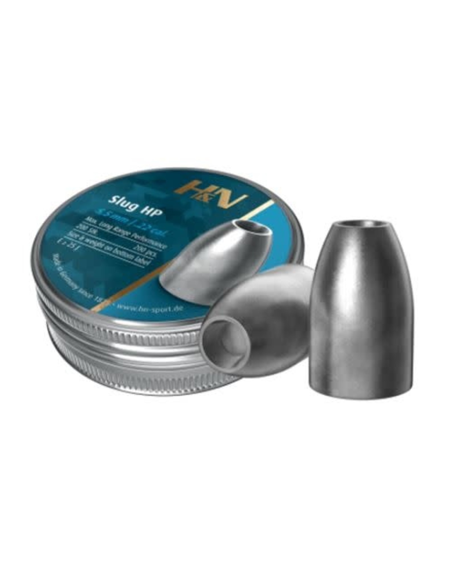 H&N Sport H&N Slug HP Lead Hollow Point Airgun Slugs .218 Caliber (5.5mm) 27 Grains - 200 Rounds