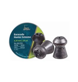 H&N Sport .25 Cal 28.24 Gr 150 Rd Baracuda Hunter Extreme Hollow Point Lead Pellets