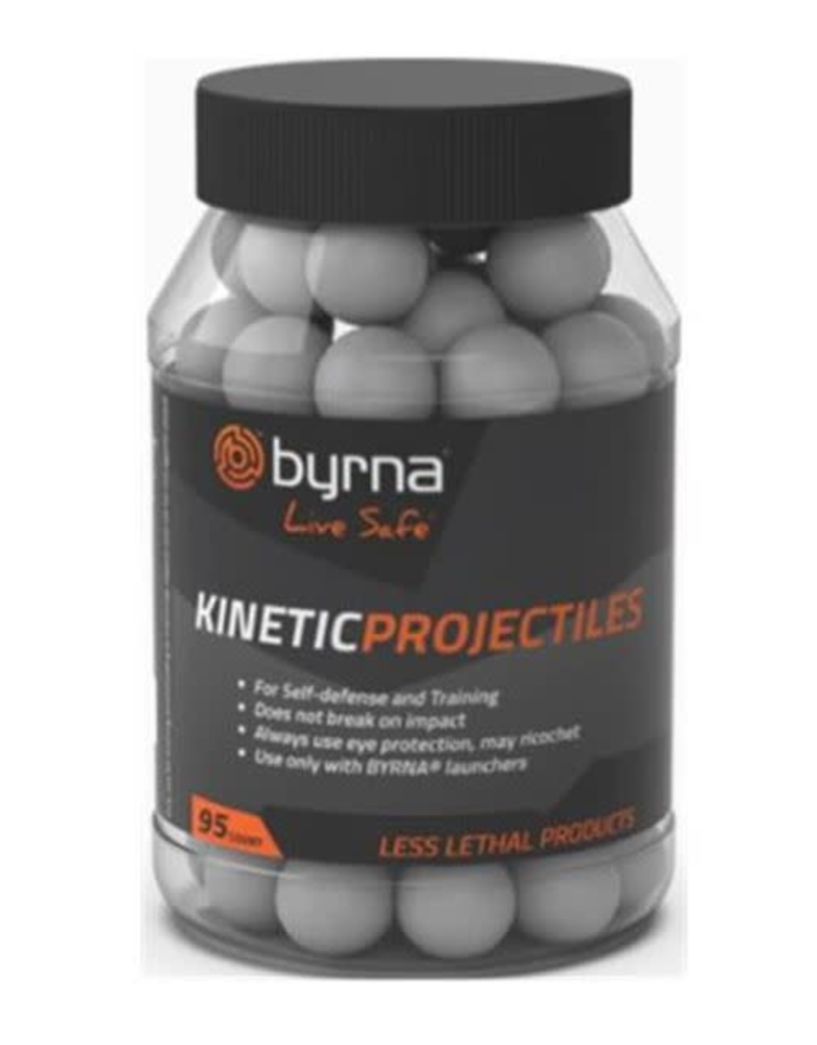 Byrna Byrna Solid Kinetic Airgun Projectiles .68 Caliber (17.27mm) - 95 Rounds