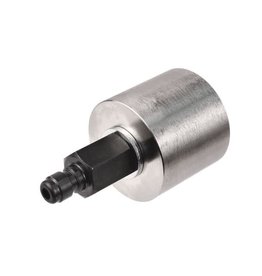 Air Venturi Short Female DIN 300 Adapter with Male Foster Quick-Disconnect - Stainless Steel