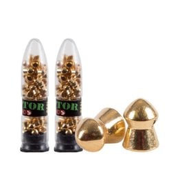 Gamo .177 (4.5mm) Cal. 5.4 Gr. Lead-Free Domed PBA Gold Plated Power Pellets - 100 Rounds by Gamo