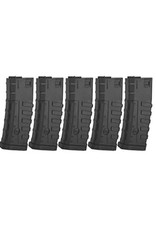 CAA Tactical 5 - 140 Round CAA Licensed Magazines for AEG Airsoft M4 M16 Rifles by King Arms