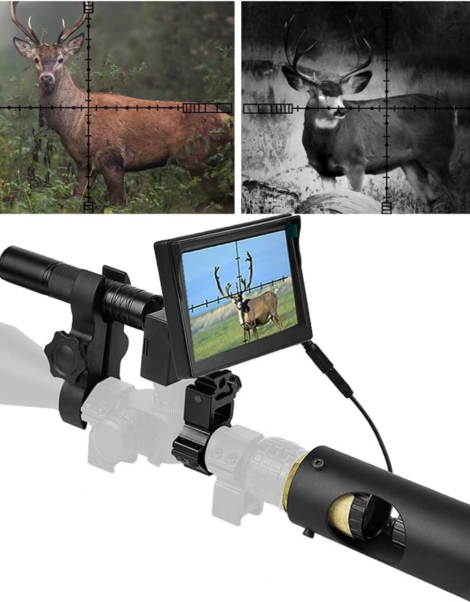 *PRE-OWNED*  BESTSITE DIY Digital Night/Day Vision Scope with Camera and 5" Portable Display Screen