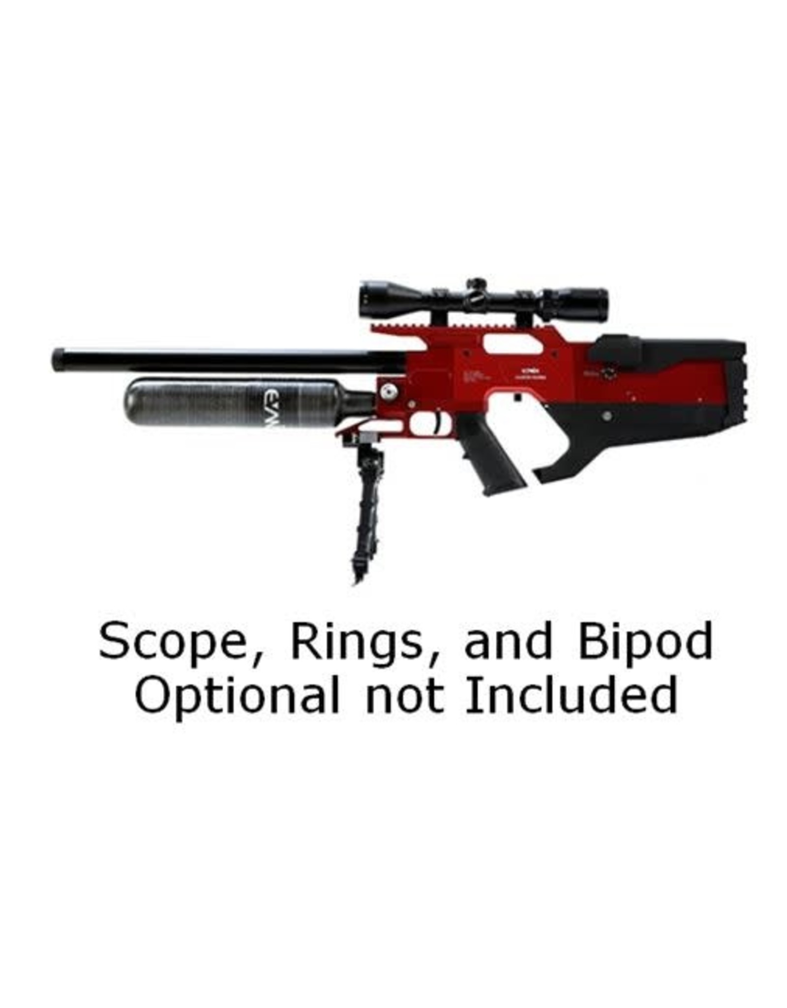 Evanix Evanix Cloud Ultra Semi-Auto Bullpup PCP Air Rifle - Red .22 Caliber (5.5mm) - Two 10 Round Magazines