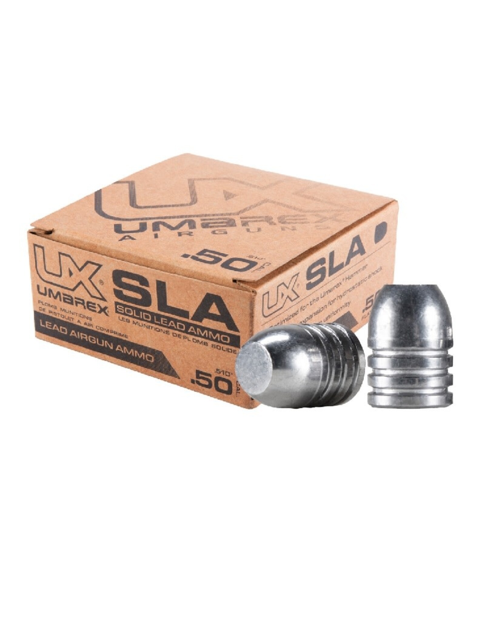 Umarex single - SLA - Solid Lead Ammo - .510/.50 cal, 350 grain flat nose (20 ct.) by Umarex