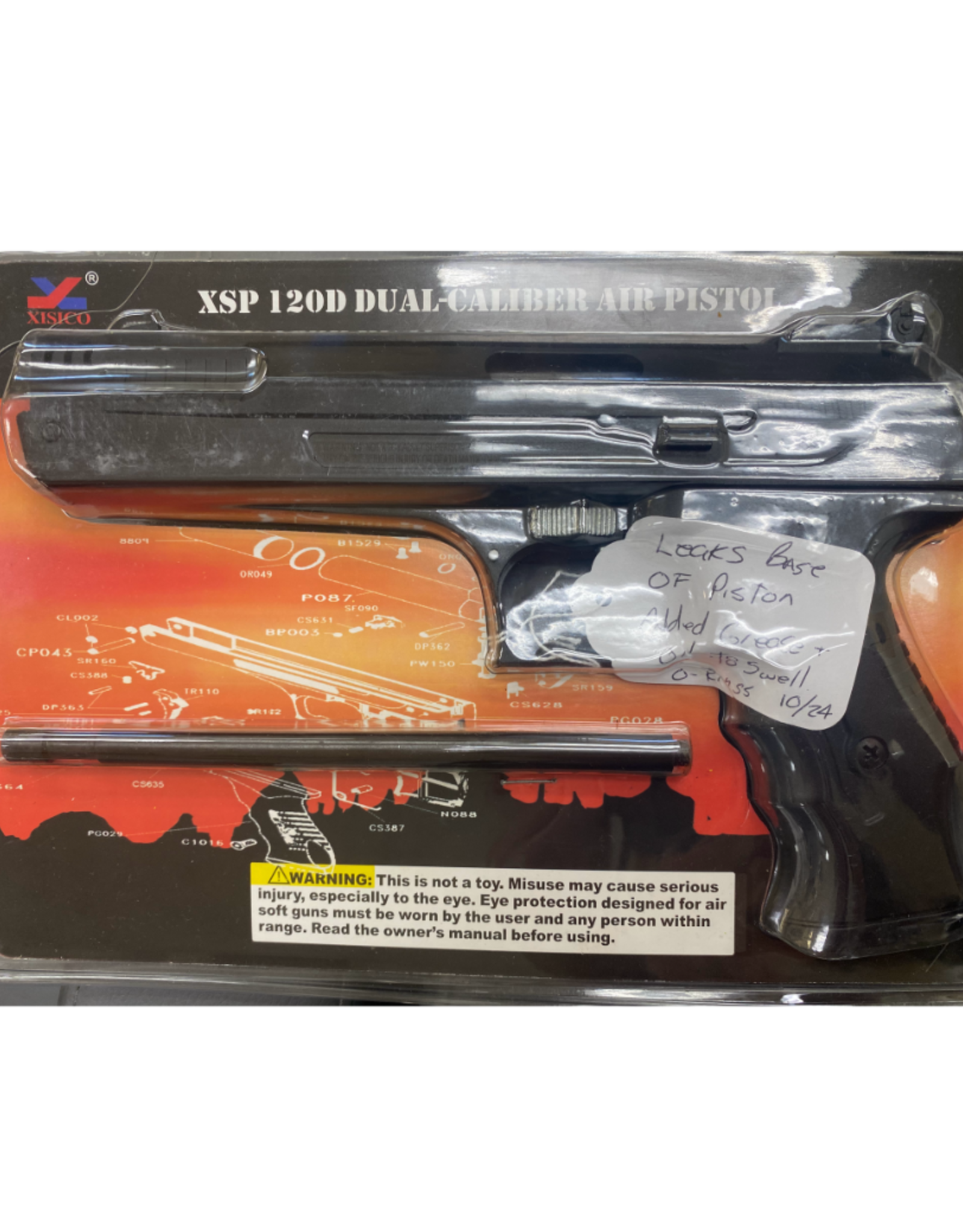 New England Airgun *PROP GUN* Xisico XSP 120D Air Pistol