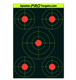 SplatterPro Targets SplatterPro 12x18 Multi Bullseye Target - pack of 25