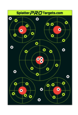 SplatterPro Targets SplatterPro 12x18 Multi Bullseye Target - pack of 25