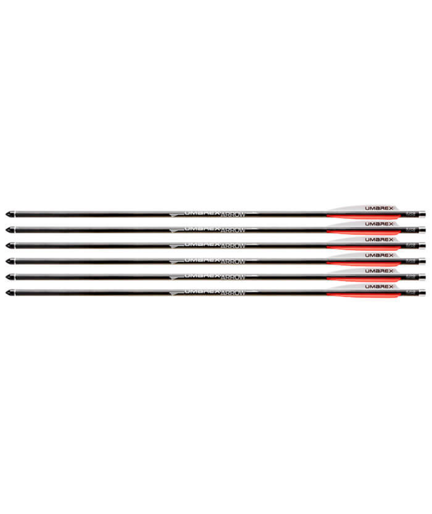 UMAREX AIRSABER AIR ARCHERY AIRGUN ARROWS CARBON FIBER FIELD TIP 6PACK