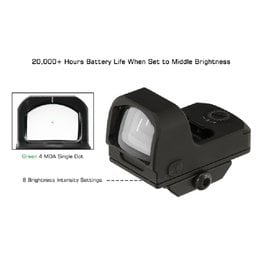 UTG - Leapers UTG® OP3 Micro, Green 4.0 MOA Single Dot, for Docter® Footprint & Picatinny Mount