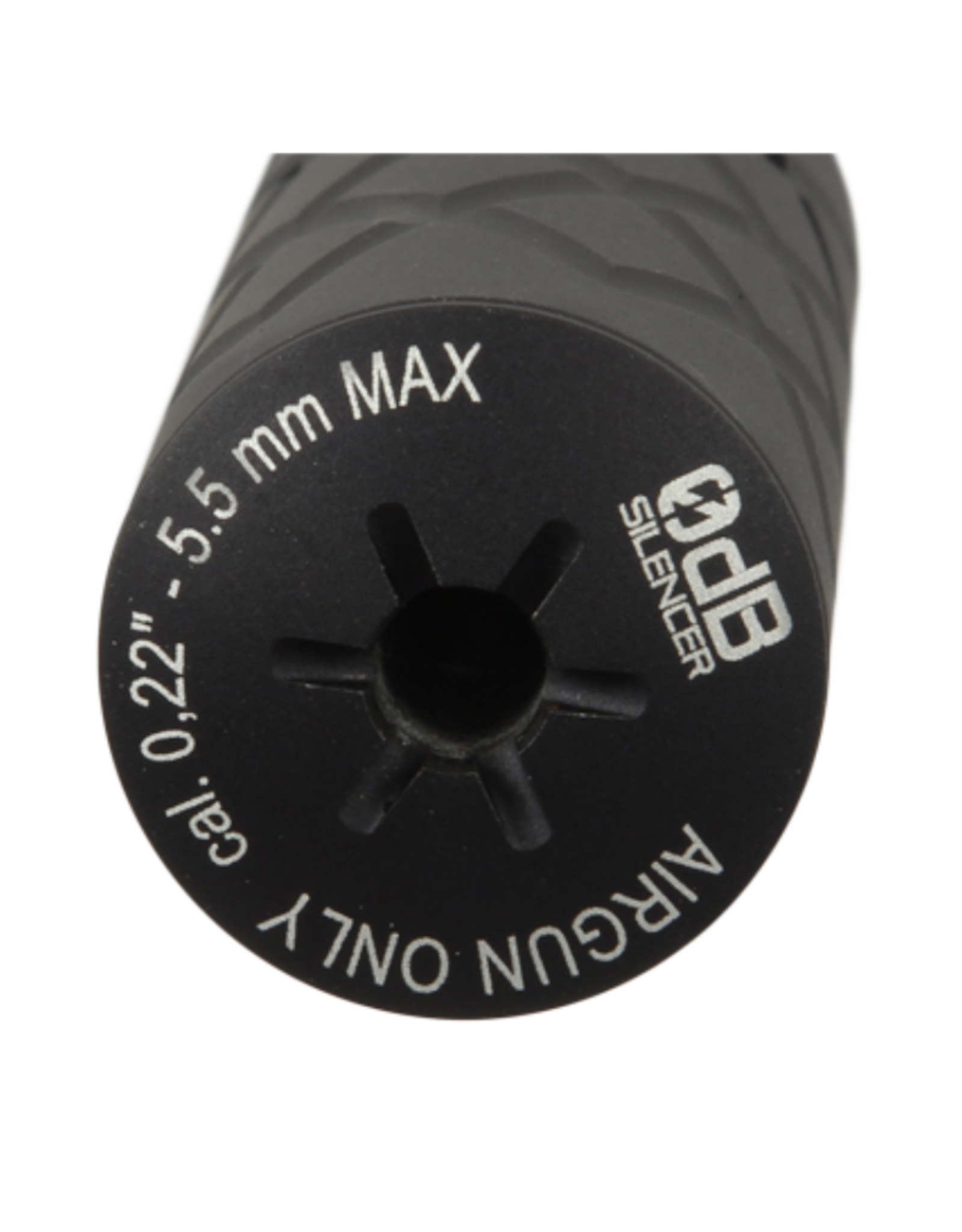 0DB 0dB Airgun Silencer 160S Black with 1/2" UNF .25