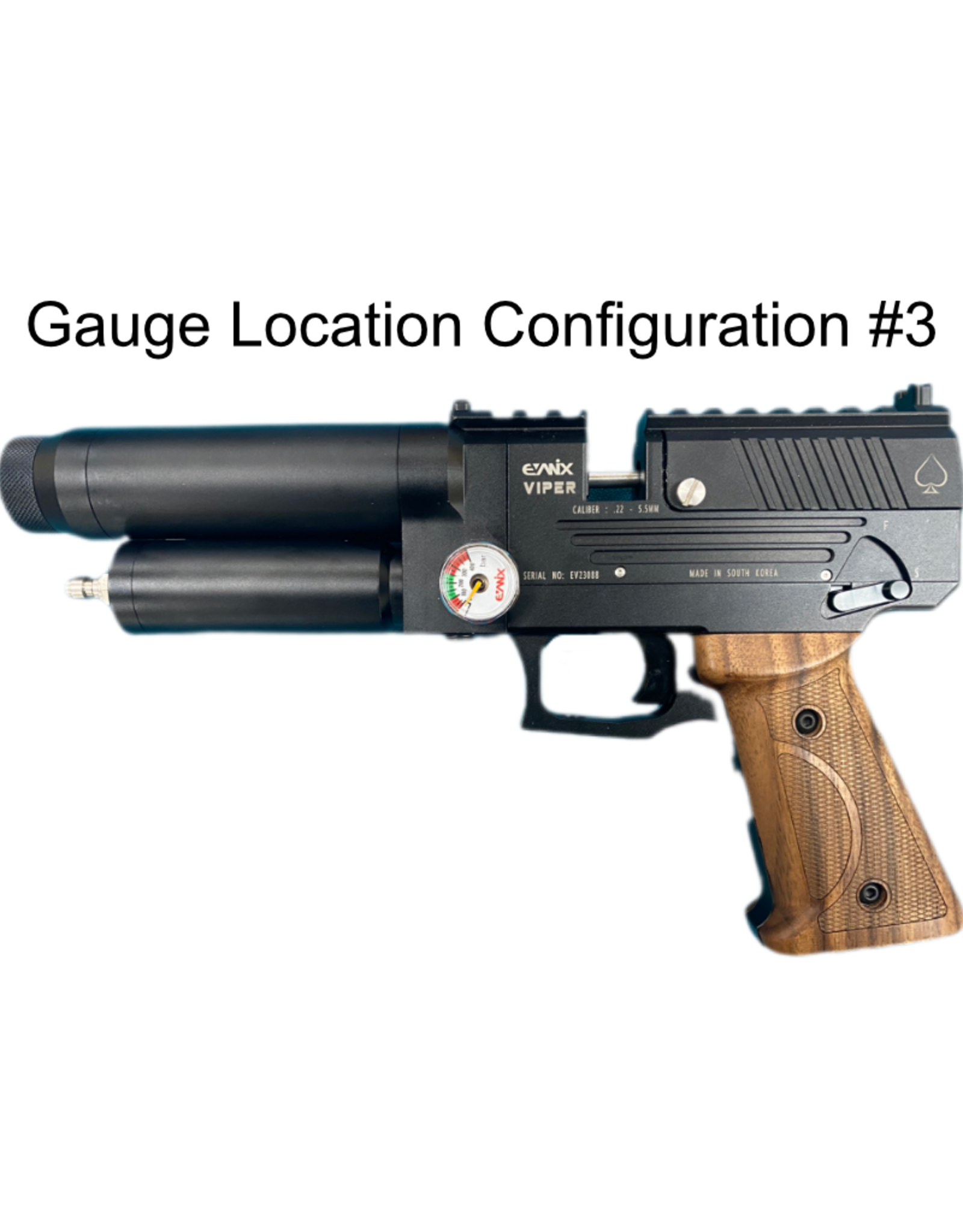 Evanix Evanix Viper .25 - |Semi Auto| Pellet Pistol - Black