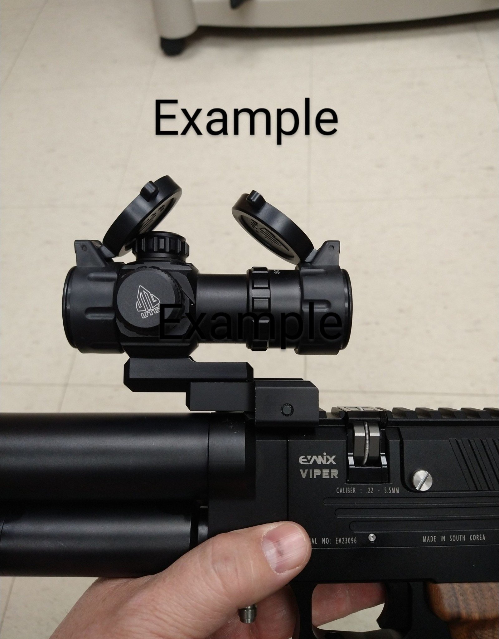 Evanix Evanix Viper .22 - Semi Auto Pellet Pistol - Gold trigger