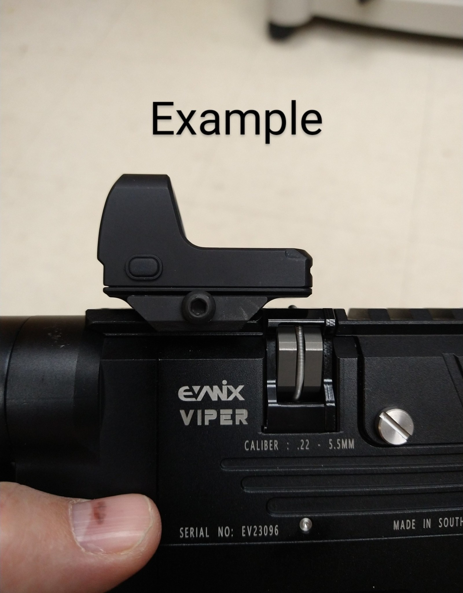Evanix Evanix Viper .177 - Semi Auto Pellet Pistol - Gold trigger