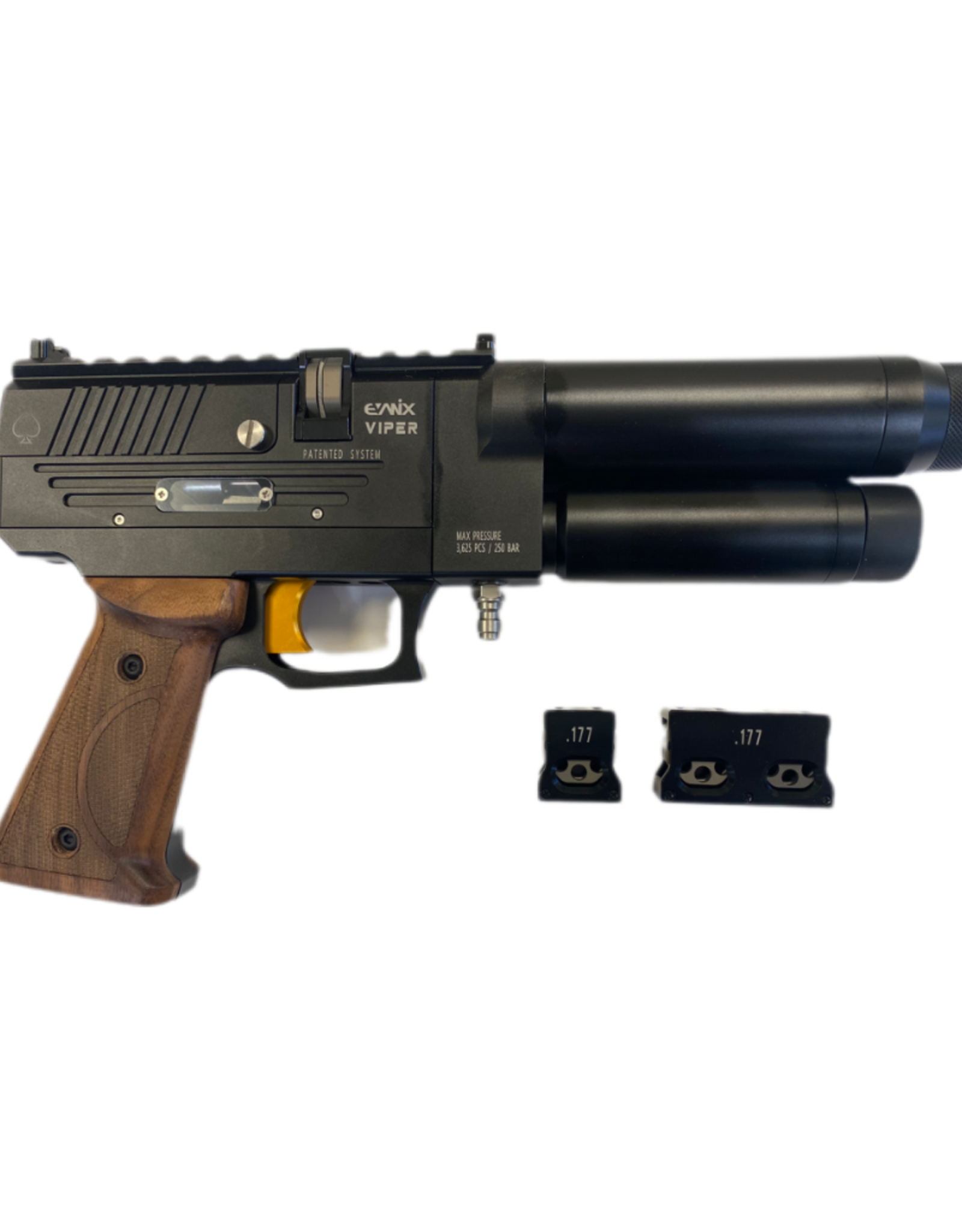 Evanix Evanix Viper .177 - Semi Auto Pellet Pistol - Gold trigger