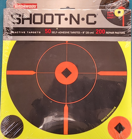 Birchwood Casey single - Birchwood Casey Shoot-N-C Targets, 8" Bullseye, 50 Targets + 200 Pasters