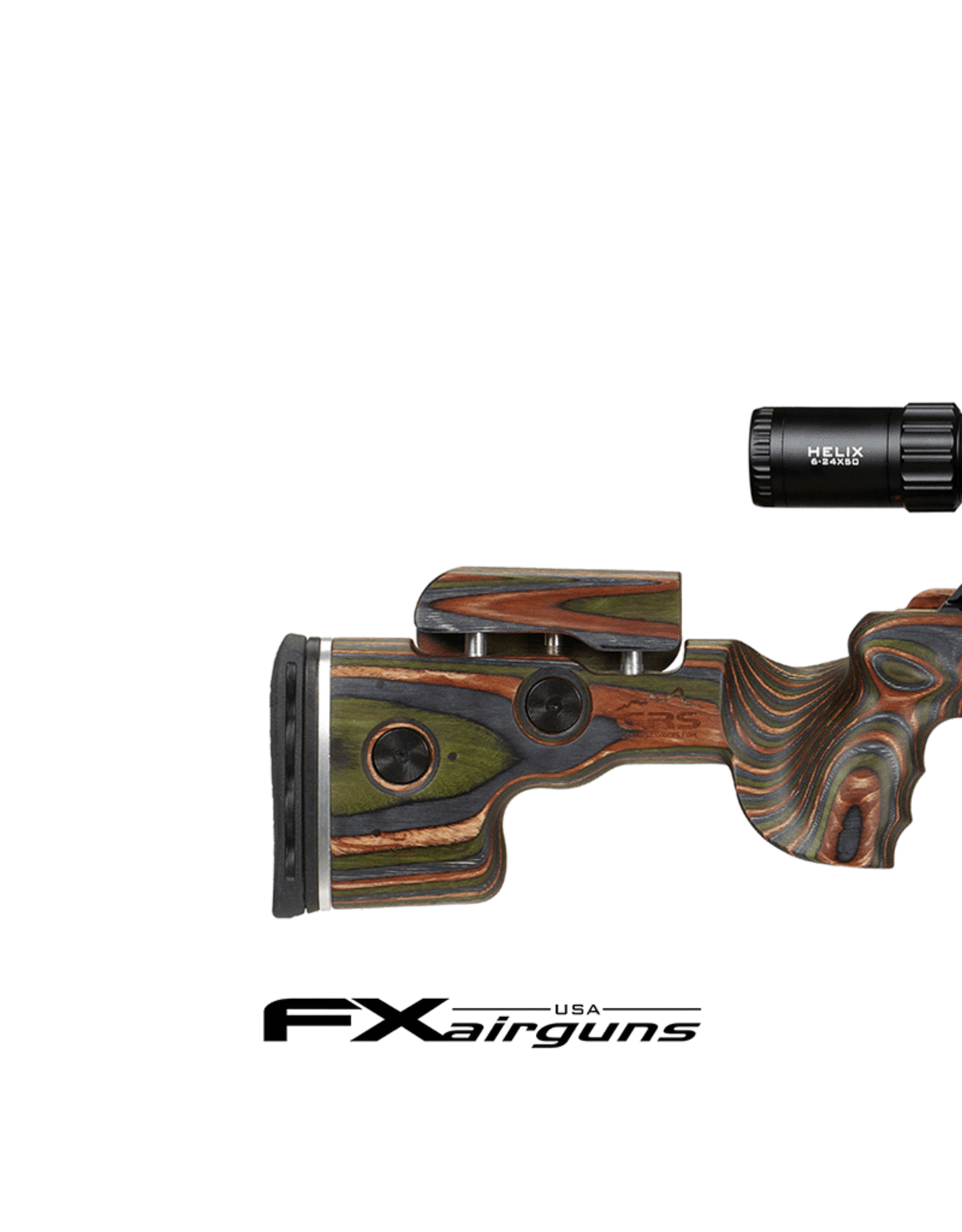 FX Airguns FX Crown Continuum MKII, GRS Green Mountain Laminate - Left Hand - 0.25 caliber - w/ DONNYFL MOD